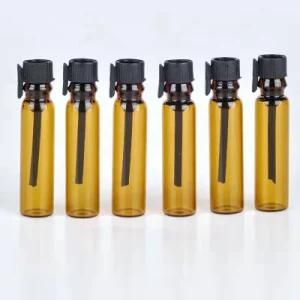 Mini Glass Perfume Vials Amber Essential Oil Bottle 1ml 2ml Laboratory Liquid Fragrance Bottle