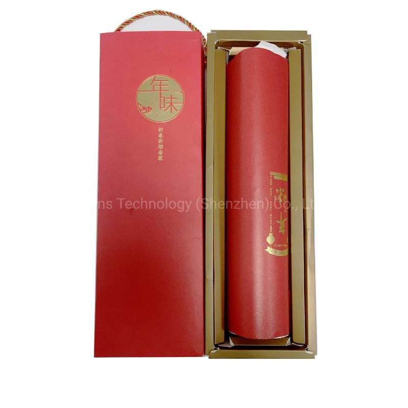 Chinese Custom Celebration Festival Storage Drawer Paperbox with Hanging Belt