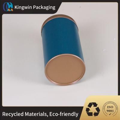 Black Paper Tube Packaging Wholesale for Tea Biodegradable Black Cardboard Paper Tube