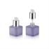 Cosmetic Packaging Purple Glass Bottle with Pump