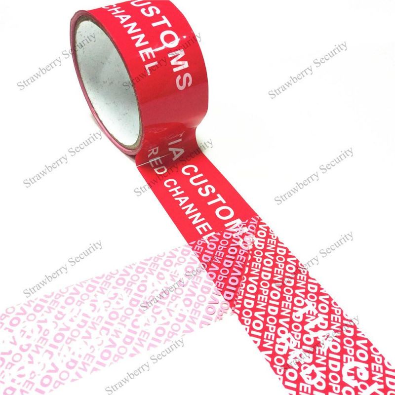 Tamper Evident Security Void Tape for Carton Packing
