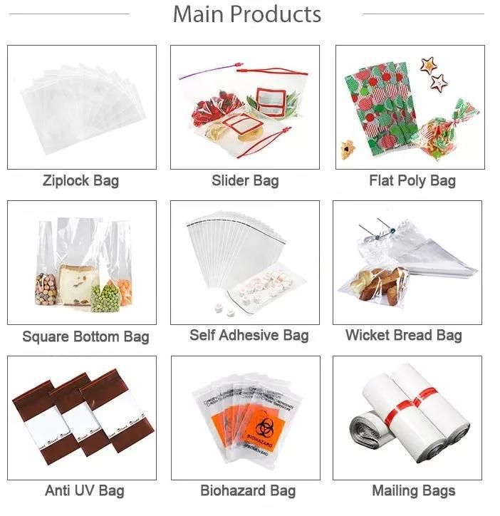 Wholesale BPA Free Custom Printed Waterproof Leakproof Food Storage Reclosable Ziplock Slider Zipper Bag