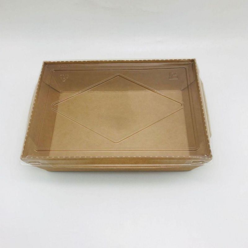 Biodegradable Disposable Custom Printed Takeaway Big Kraft Paper Food Platter Box