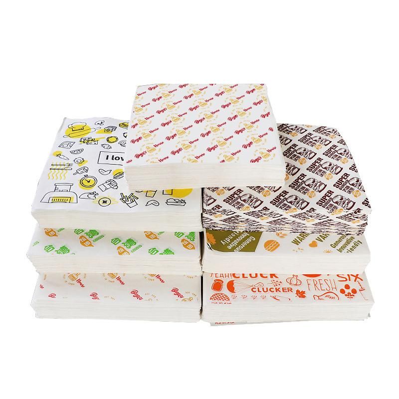 Food Grade Hamburger Greaseproof Aluminum Foil Wrapping Paper Aluminum Coated Wrap