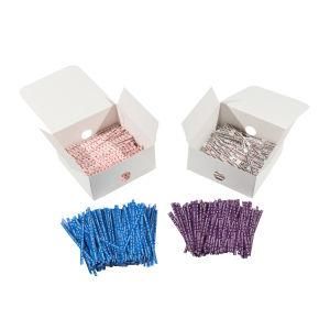 5-Inch Plastic Metallic Twist Ties for Candy Bags Cake Pops