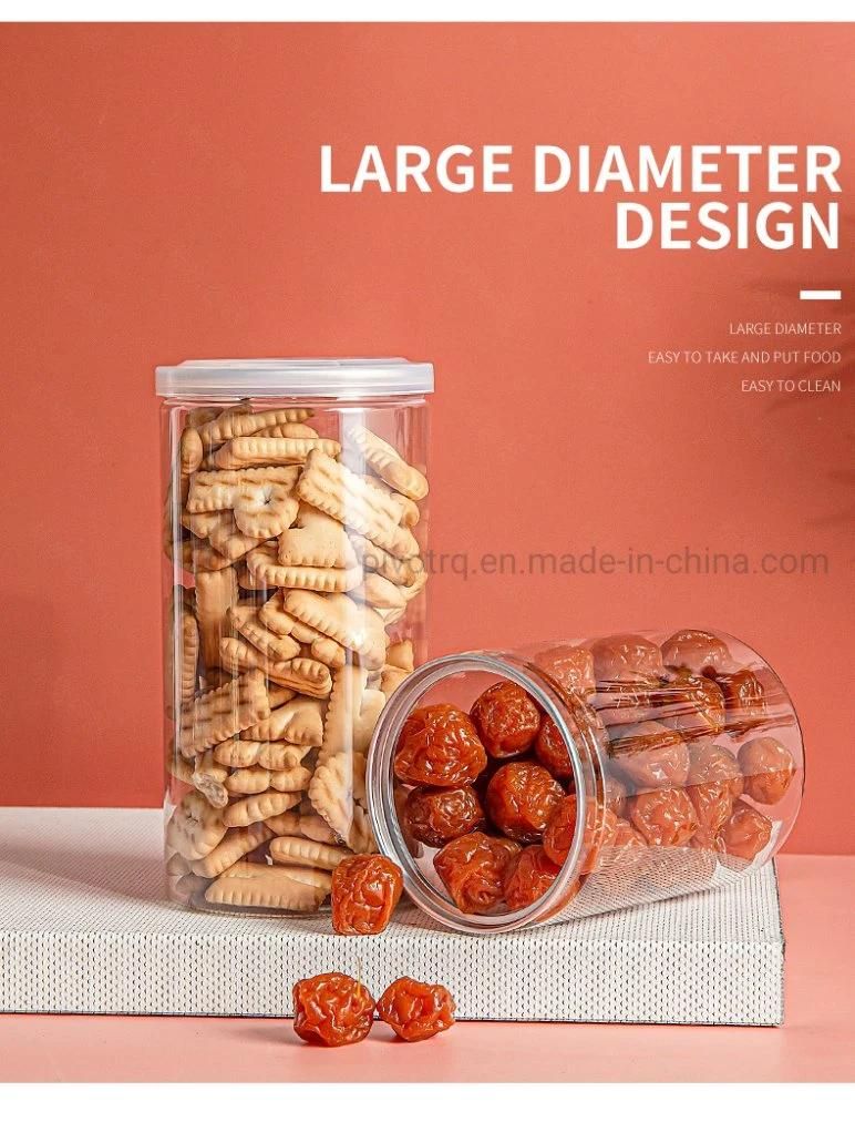 340ml Plastic Easy Open Pet Can for Dried Food /Snacks with Soft Peel Cap