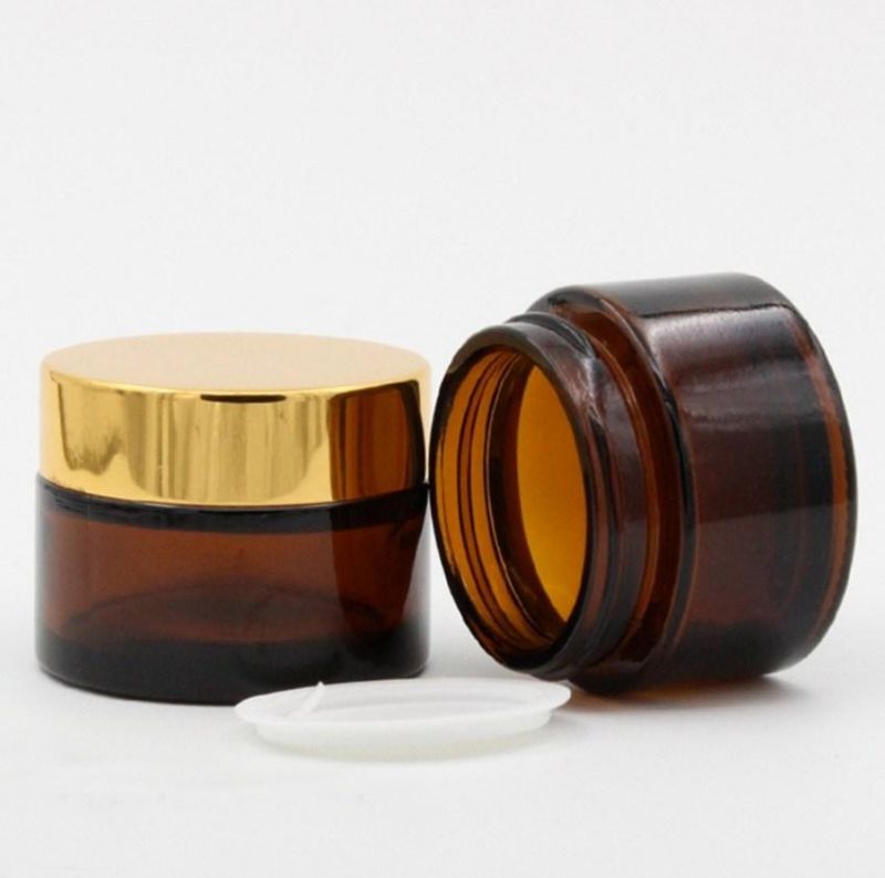 20g 30g 50g 100g Brown Glass Cream Jar Bottle Cream Bottle Cosmetic Packaging Jar Cream Glass Container Jar