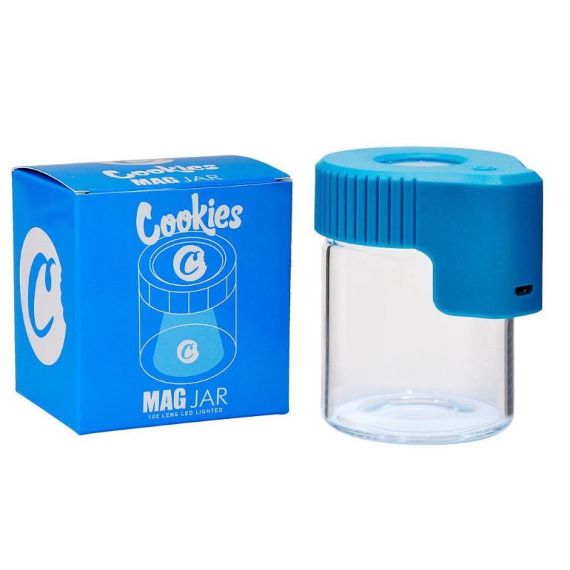 Cookies LED Storage Jar Magnifying Stash Container 155ml