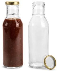 12 oz Ring Neck Glass Bottle for Sauce with 38-2000