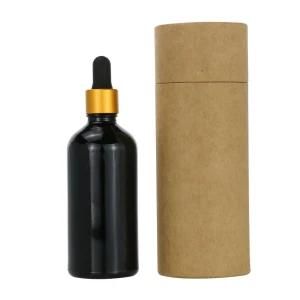 Wholesale Bulk Custom Print White Black Cardboard Cylinder Box Kraft Paper Tube Packaging