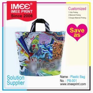 Imee Printing Logo Custom Cool Fashion Graffiti Pattern Hand Held Handle Plastic Bag