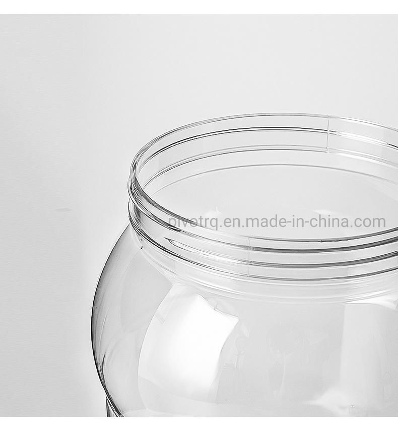 3L Empty Bottle Cookie/Candy/Nuts/Dry Fruit/Grain Clear Food Grade Plastic Pet Jar