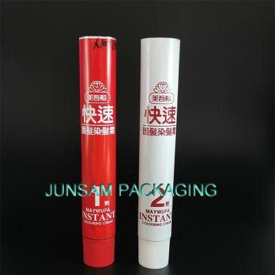 Aluminum Soft Offset Customized Printing Tube 6 Colors Cosmetic Packaging Container for Hair Dyeing Cream