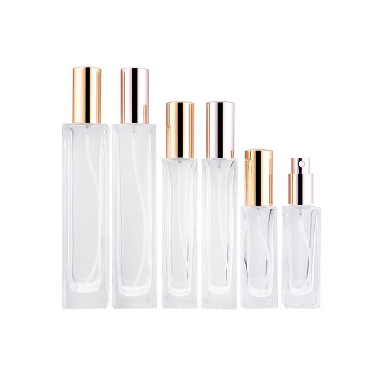 10ml 30ml 50ml 100ml Compact Scent Fragrance Travel Portable Refillable Cosmetic Packaging Perfume Spray Glass Bottles with Box