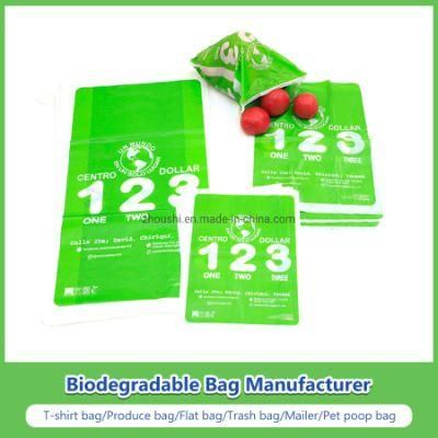 PLA+Pbat/Pbat+Corn Starch Biodegradable Bags, Compostable Bags, Food Bags for Restaurant