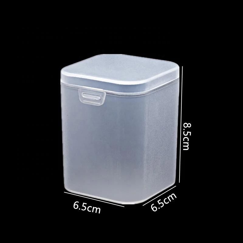 Wholesale PP Frosted Clear Plastic Storage Case Custom Cosmetics Small Square Plastic Packing Box