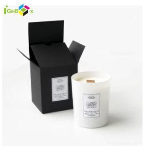 Folding Art Kraft Paper Personalised Candle Jars with Lid and Boxes