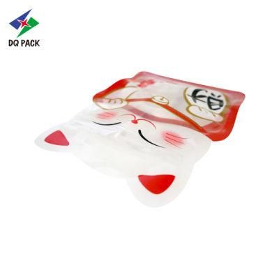 Dq Pack Die Cut Mylar Bags Food Grade Three Sides Seal Bag Animal Shaped Pouch