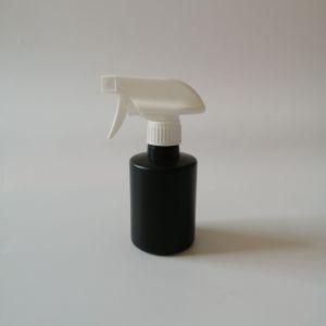 250ml 8oz HDPE Matt Black Flat Shoulder Trigger Spray Chemical Cleaner Bottle
