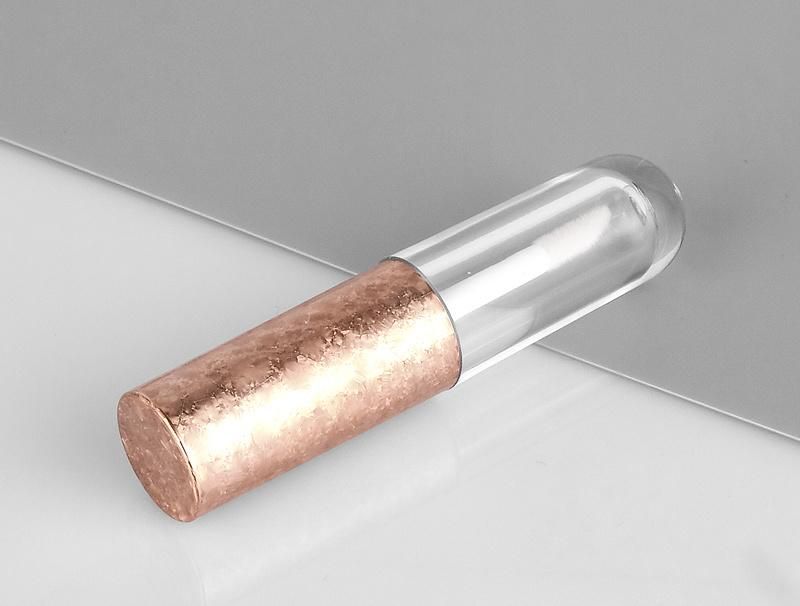 Wholesale Empty Unique Cap Golden Cosmetic Lipgloss Container Lip Gloss Tubes