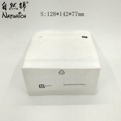 Small Proof White Flat Bottom Kraft Paper Bags with Zipper Snack Packaging Paper Zipper Bag in Stock