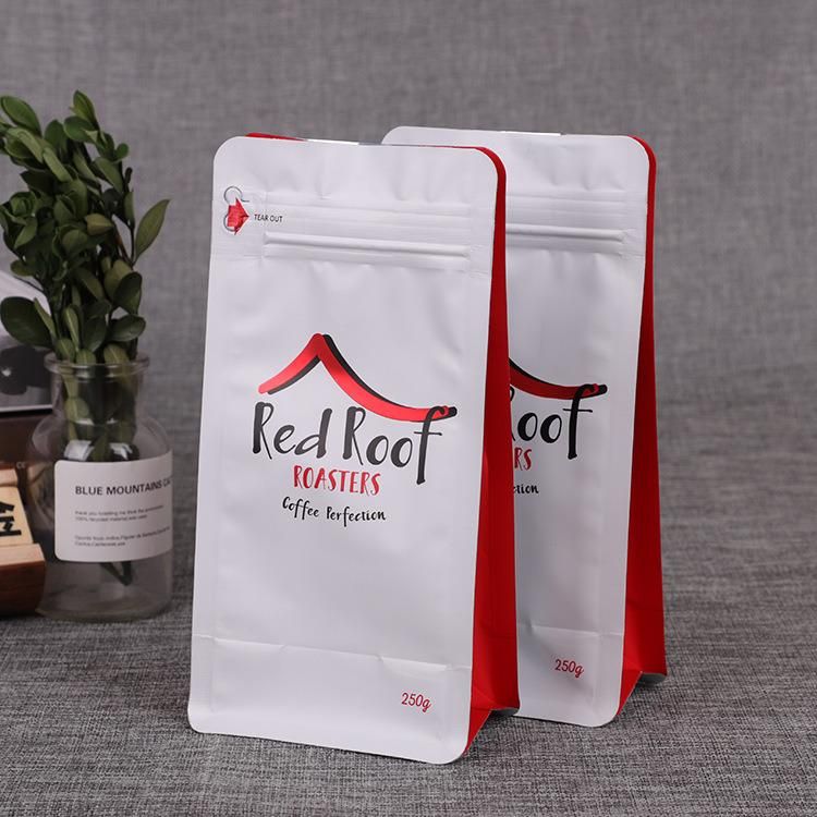 Biodegradable Stand up Pouch for Coffee with Zipper