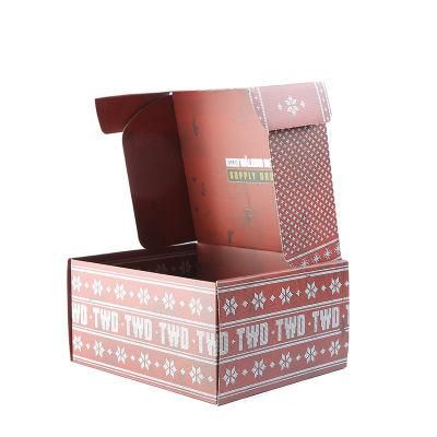 Custom Designed Corrugated Cardboard Paper Double Side Printing Mailing Packaging Boxes