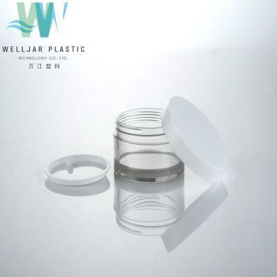Cosmetic 50g Pet Plastic Jar Cream Jar
