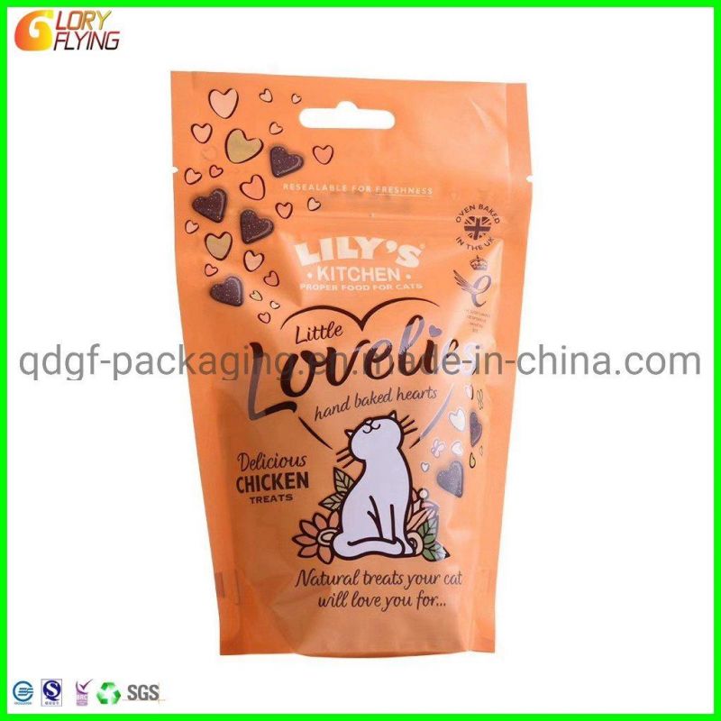 Customized Zipper Eco Friendly Food Packaging Plastic Food Bag for Dog, Birds