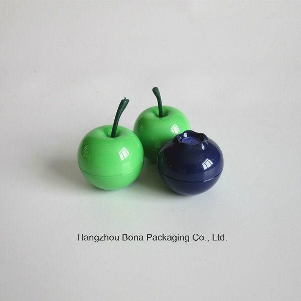 Round Peach Shape Cosmetic Cream Jar Luxury Colorful Fruit Shape Packaging