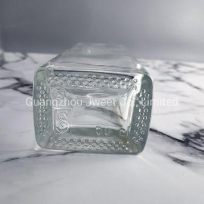 Bar Top Empty Square Glass Bottle 500 Ml