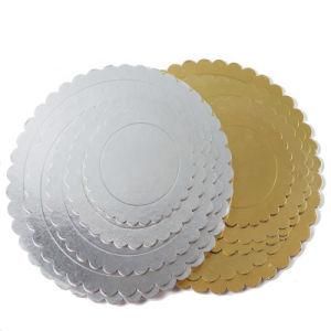 Scalloped Edge Cake Platter Cardboard Cake Board Cake Decoration Base for Bakery