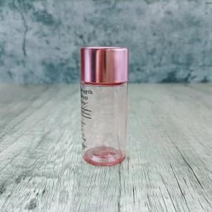 30ml Refillable Pet Plastic Skin Care Bottles for Cosmetic with Plating Big Over Cap