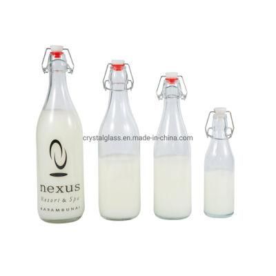 100ml 250ml 500ml 750ml Swing Top Glass Beverage Bottle for Kombucha Tea