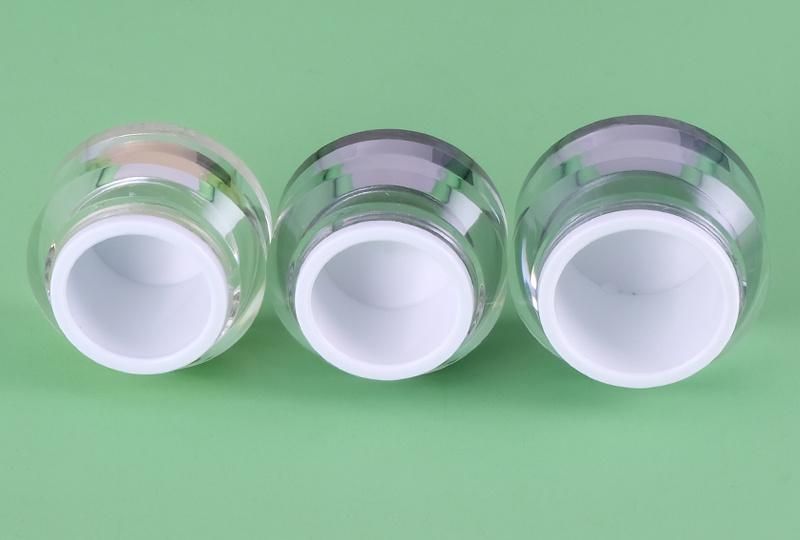 Manufacturer Packaging Custom Skincare Packaging White Plastic Cosmetic Container Cream Jar with Screw Cap