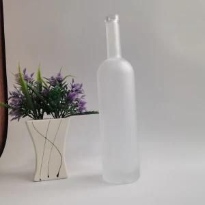 380ml 620ml 720ml Frosted Rum Glass Bottle Wholesale Empty Glass Bottle for Wine