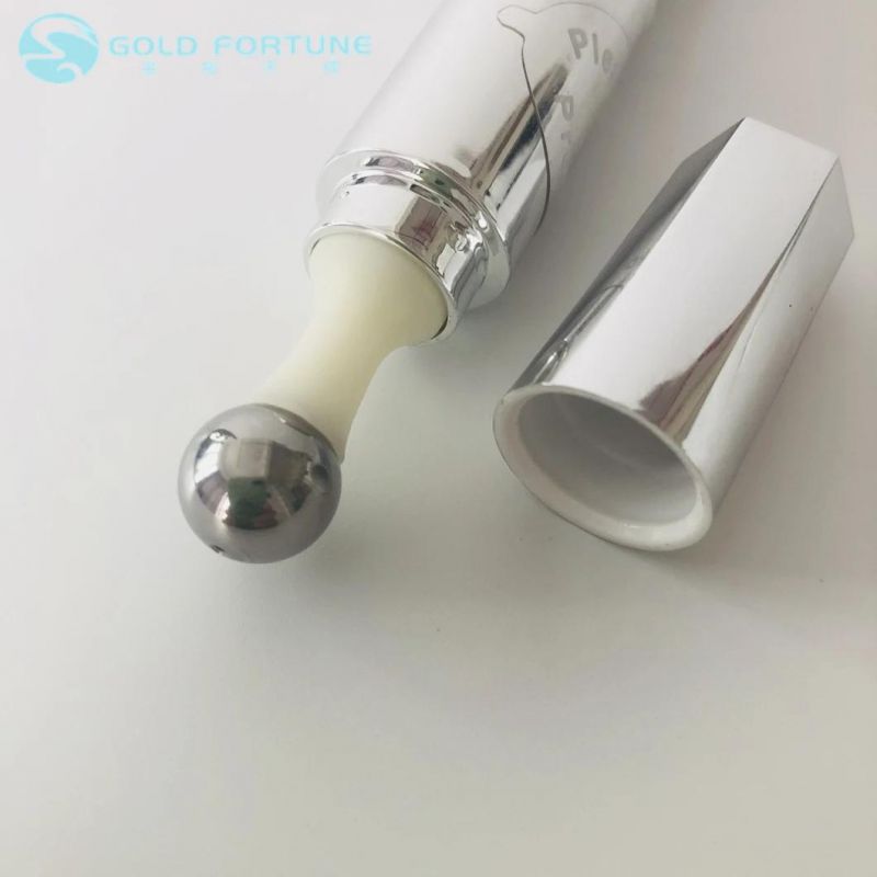 Cosmetic PE Plastic Soft Tube with Massage Applicator for Eye Cream Container