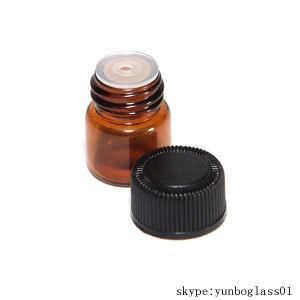 1ml Amber Brown Essential Oil Glass Vials with Orifice