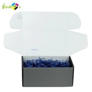 Custom Shipping Mailing Carton Cardboard E Flute Black Corrugated Boxes Mailer Box