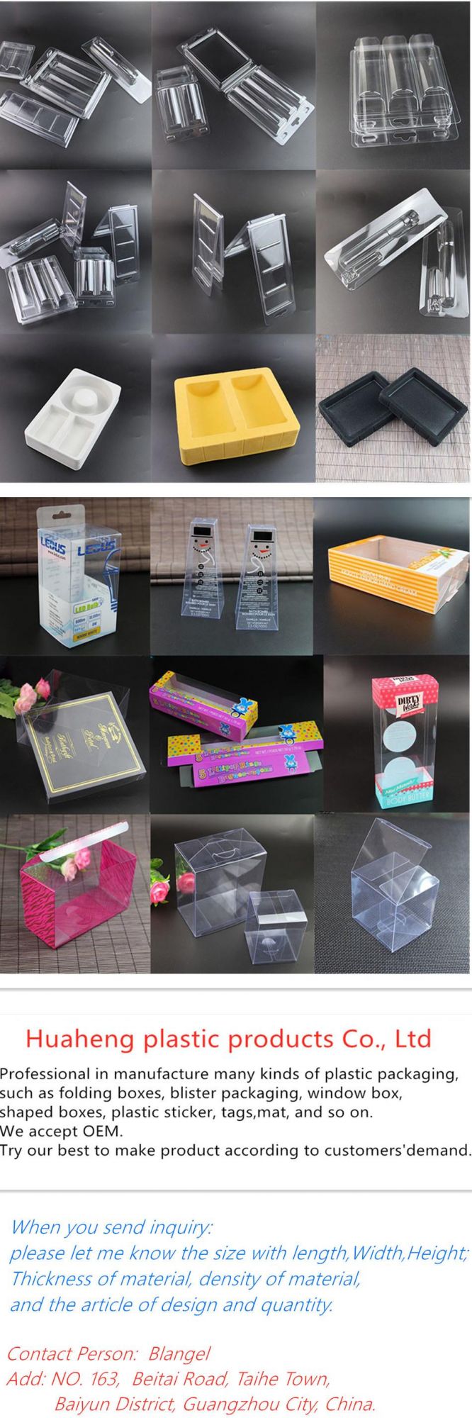 PET plastic box and paper card food container for cheese cake