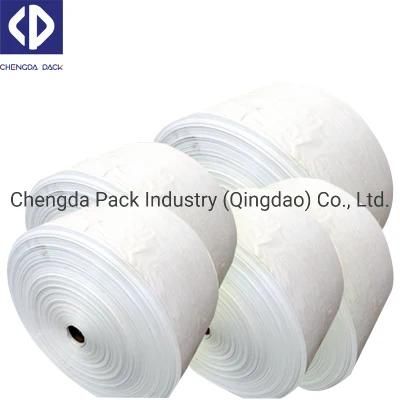 China Factory Lamintaed FIBC PP Woven Raffia Fabric Rolls for Making Tubular Bulk Super Bag