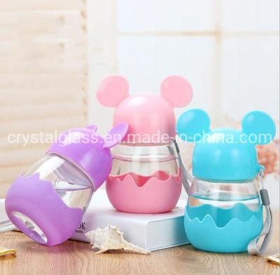 300ml Pink Baby Lovely Water Bottle with Mickey Cap