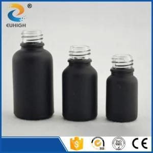 30ml Matte Black Round Glass Dropper Bottle for Essential Oil