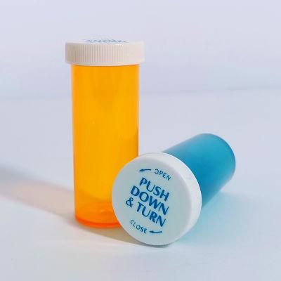 Wholesale Smell Proof Medicine Container Plastic Capsule Pharmacy Pill Bottle with Child Proof Lids