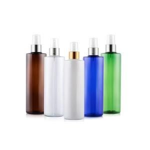 Spray Bottle 240ml 250ml Pet Plastic Spray Bottle with Gold Silver Mist Pump Cap