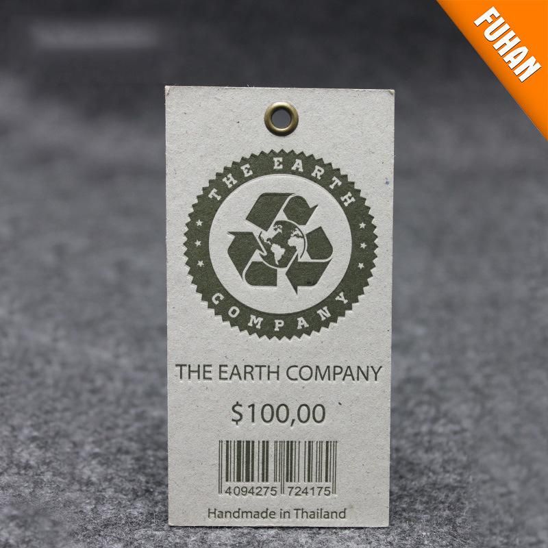 Custom Garment Accessories Recycle Matt White Paper Swing Tag