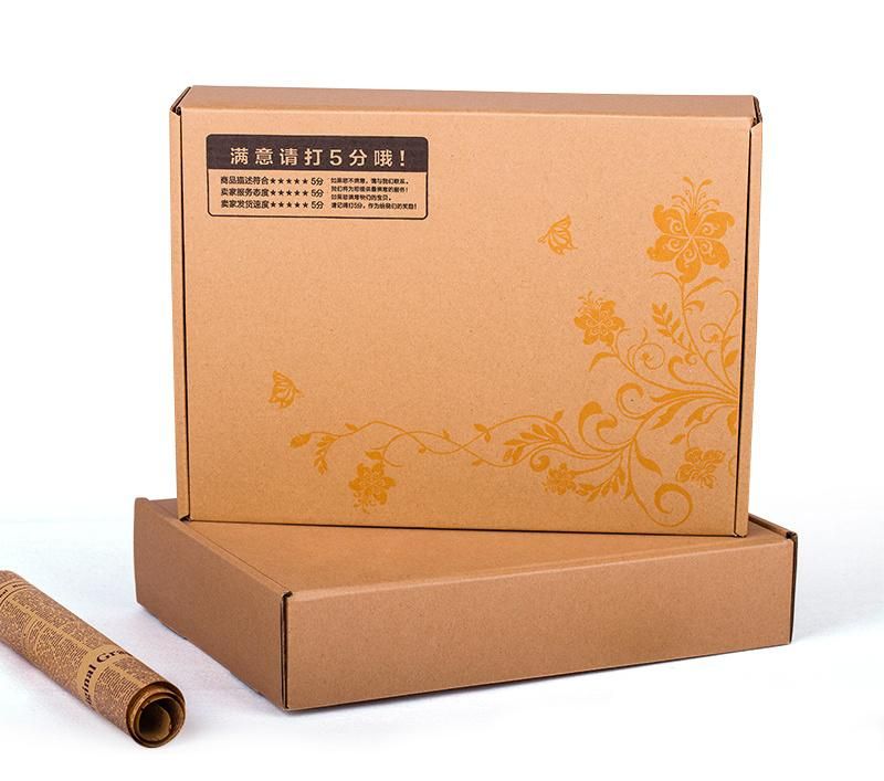 Supplier Custom Logo Eco Friendly Brown Kraft Paper Package Postal Mailer Box Packaging