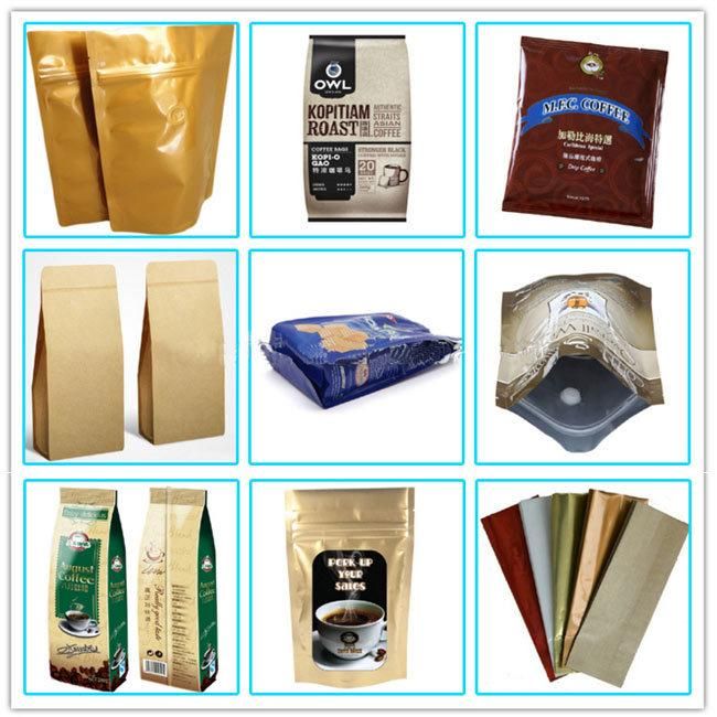 Ziplock/Aluminum Foil Vacuum Kraft Paper Coffee Bag