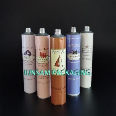 Aluminum Empty Tube Collapsible Metal Coated Shoulder Cosmetic Packing Hair Dye Container