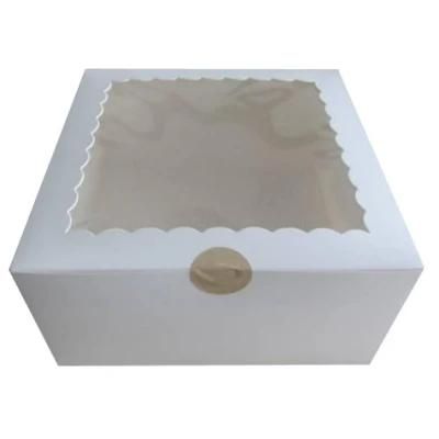 Kraft Paper Cake Boxes Single Pastry Box Packaging with Clear Display Window